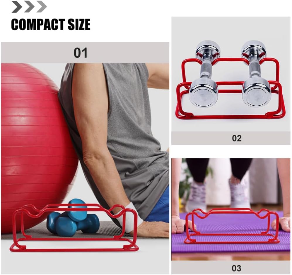 HANABASS 2 In 1 Dumbbell Rack Barbell Rack Holder Make Strength Training Hand Weight Stand Dumbbell Organizer Universal Stand