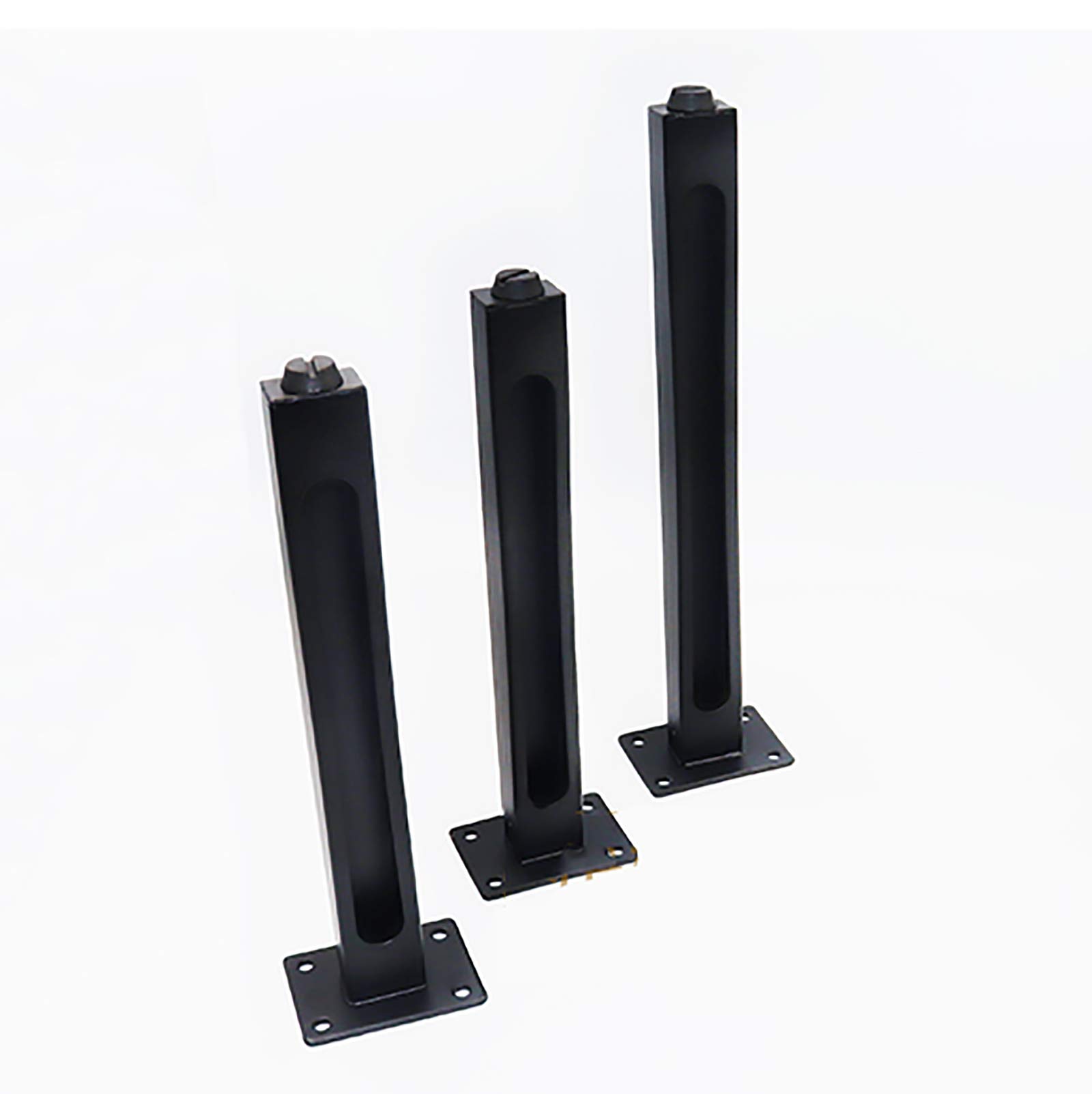 Patas para muebles de acero inoxidable de altura ajustable, pies de repuesto de metal para bricolaje, para mesa de café, mueble de TV, sofá, silla, pies de mueble de baño con tornillos, 4 piezas