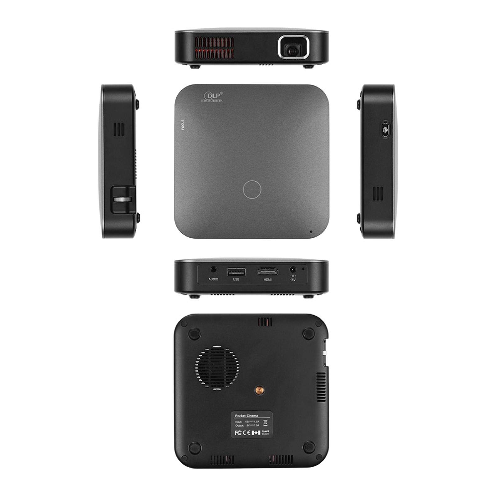 Proiettore portatile intelligente 4K risoluzione HD ingresso 150ANSI lumen proiettore tascabile