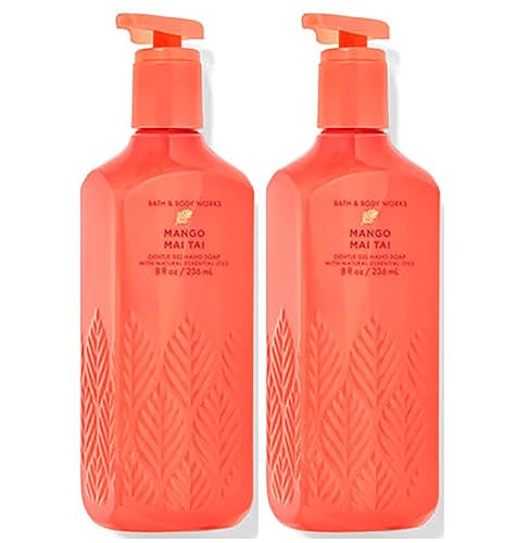 Bath & Body Works Mango Mai Tai Gel Limpiador Jabón de Manos 2 Pack 8 oz (Mango Mai Tai) disponible en Yaxa Colombia