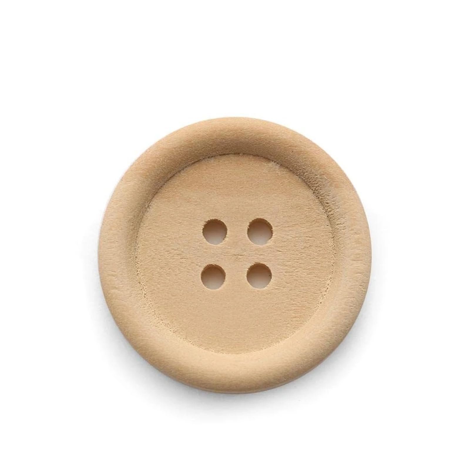 Bottoni in legno rotondi da 500 pezzi in legno naturale for lavori di cucito(15mm)