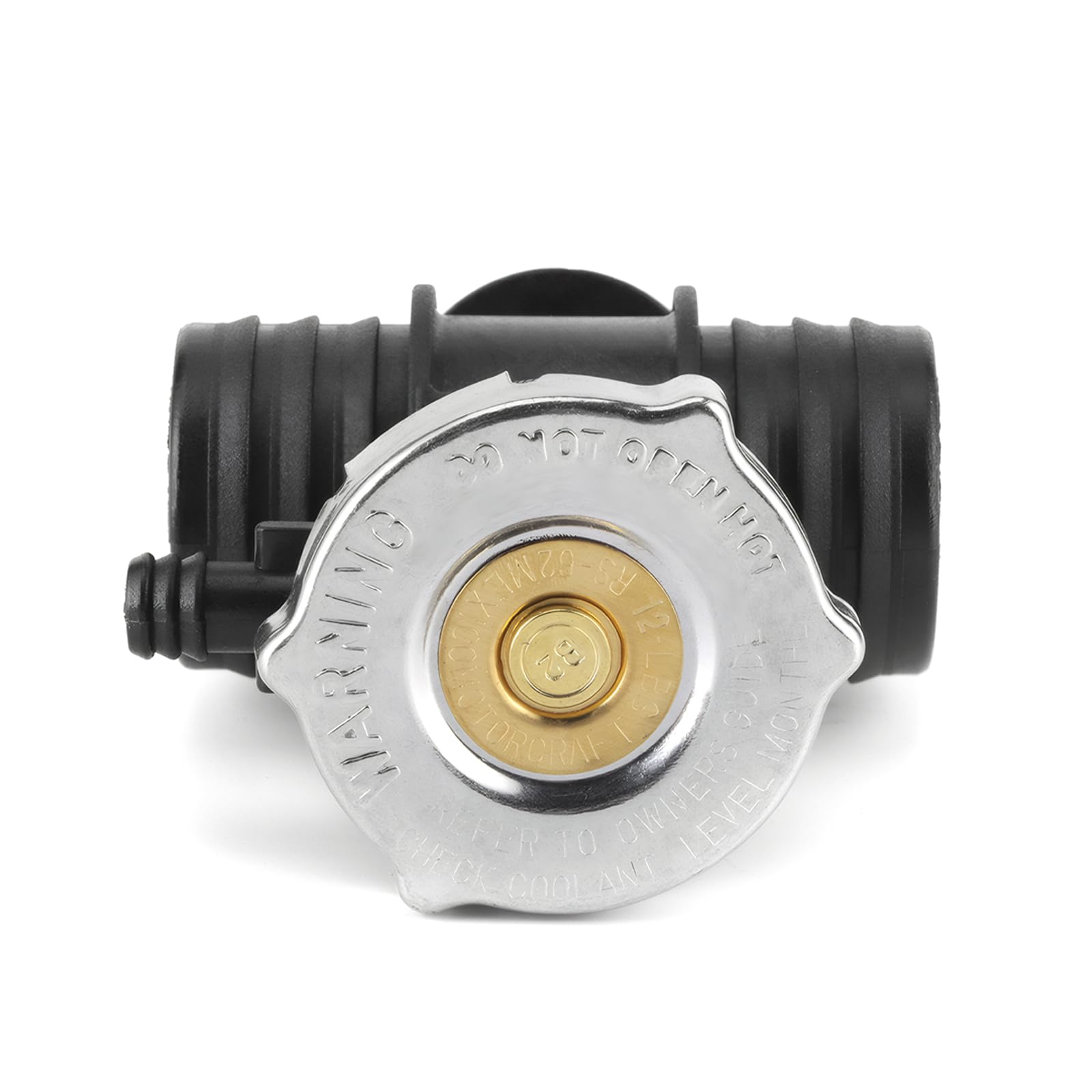 car radiator cap connector, 4-way filler + protective cap, oem replacement #55116901a, compatible with chrysler 93-07, dodge, wrangler, jeep radiator coolant accessories (black)