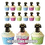 12 essbaren Kuchendeckel Wasps Rugby Shirt