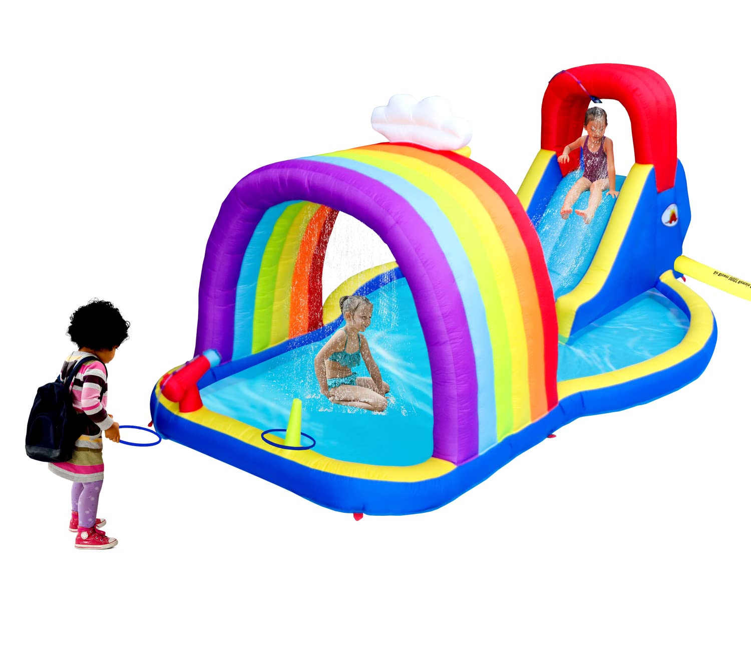 超格安一点 TKコーポレーションWELLFUNTIME Inflatable Water Slide Park with Splash