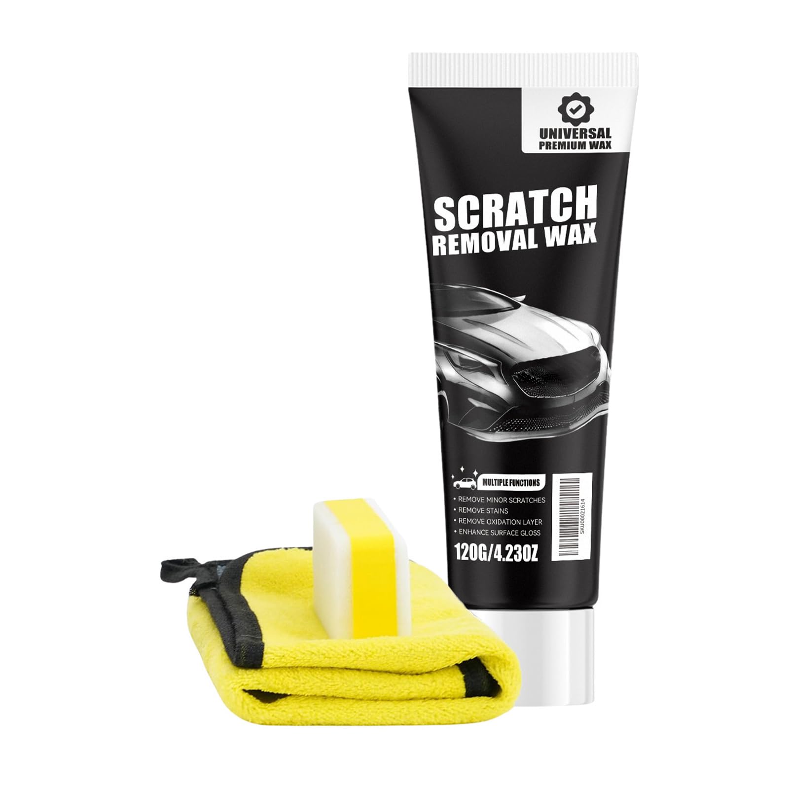 NRGQAXM Car Scratch Removal Wax, Car Scratch Repair Pastes Scratches Remover for Vehicles Cars Scratches Repair Kit with Sponge and Cloth Universals Removers Wax for Auto Cars Polishing Waxes