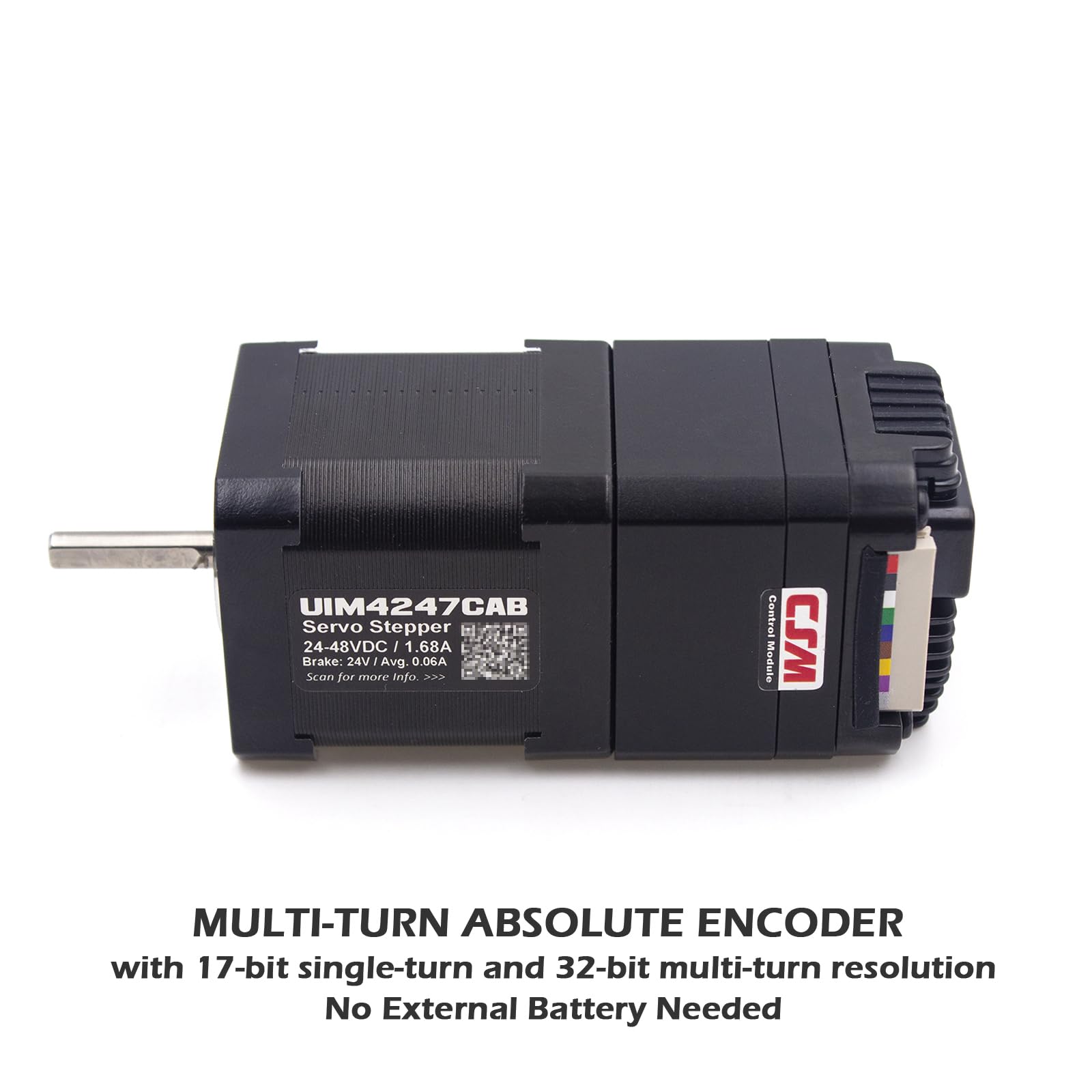 NEMA17 Servo motore passo-passo integrato con encoder assoluto multi-giro integrato, controller di movimento servo ad anello chiuso e driver con freno, CAN Bus, 3000 giri/min, massimo 0,43 Nm, 1,7 A