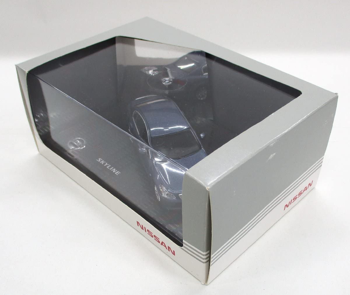 Nissan ミニカー 2008年製 青　株主優待 Amazon | ミニカー 1/43 日産 スカイライン 2008年 日産自動車株式会社