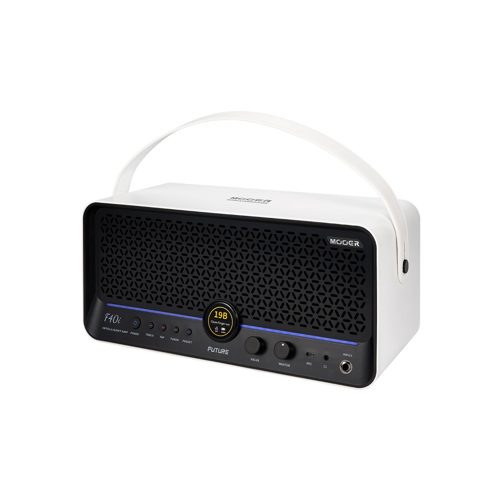 Mooer F40i - Guitar Combo, 40 W, Color Blanco
