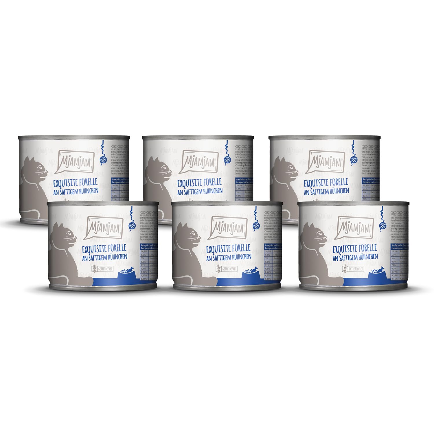MjAMjAM - Premium Wet Cat Food - Exquisite Juicy Chicken Trout, 6 Pack (6x200g), Grain Free-image-36