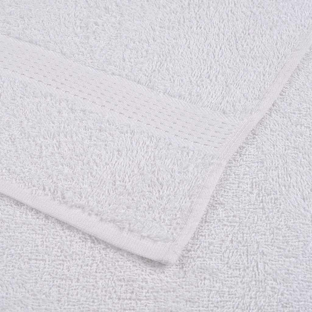 FROGN White Guest Towels, set da 10 pezzi, 30 x 50 cm, 360 g/m², in cotone morbido e assorbente, per casa, hotel, gym, certificato Oeko-TEX