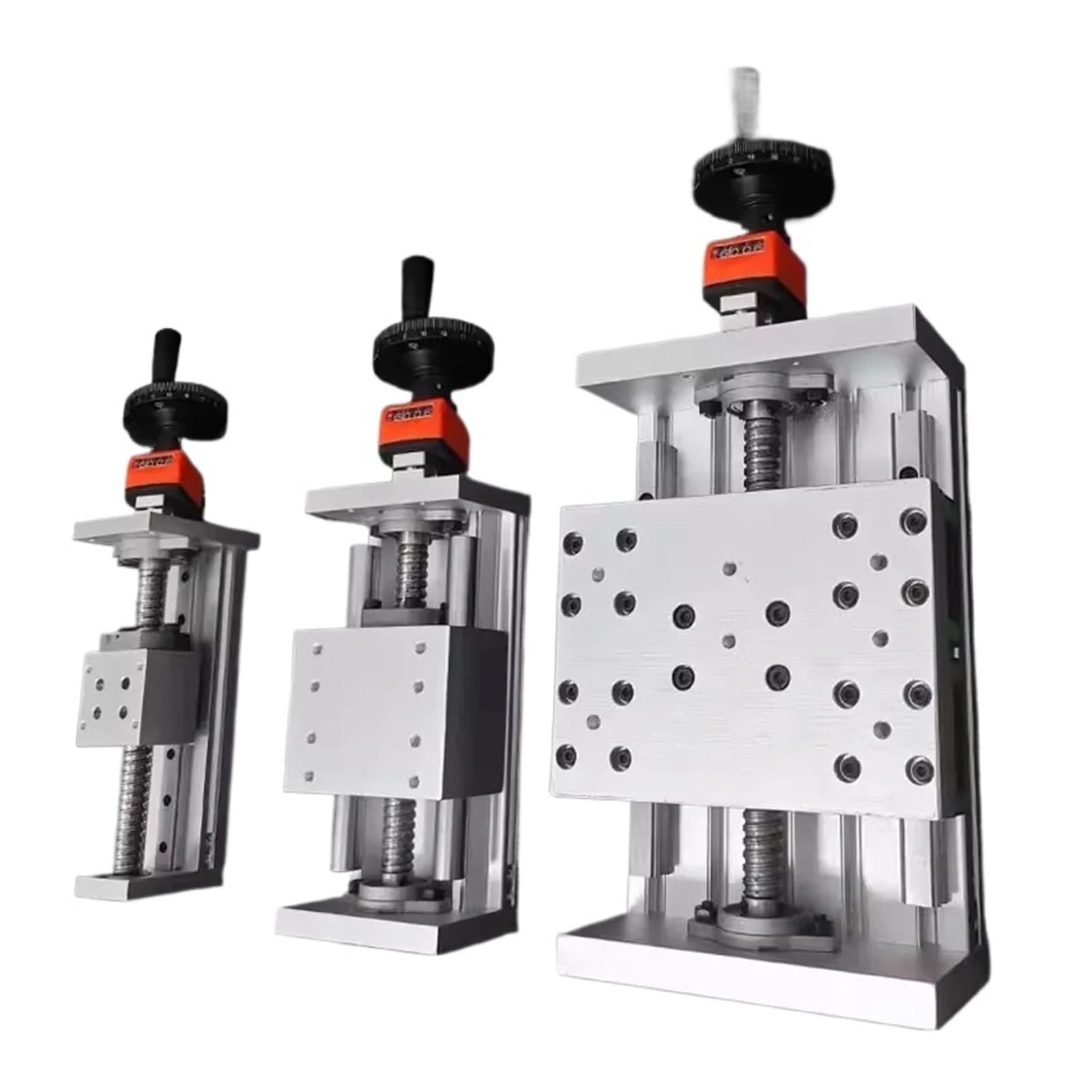 HHB18I Linear Guide Rail Stage Manual Sliding Table Stroke 80-500mm C7 Ballscrew SFU1605 With Handwheel for CNC Part XYZ Axis(LXC120-80-Handwheel)