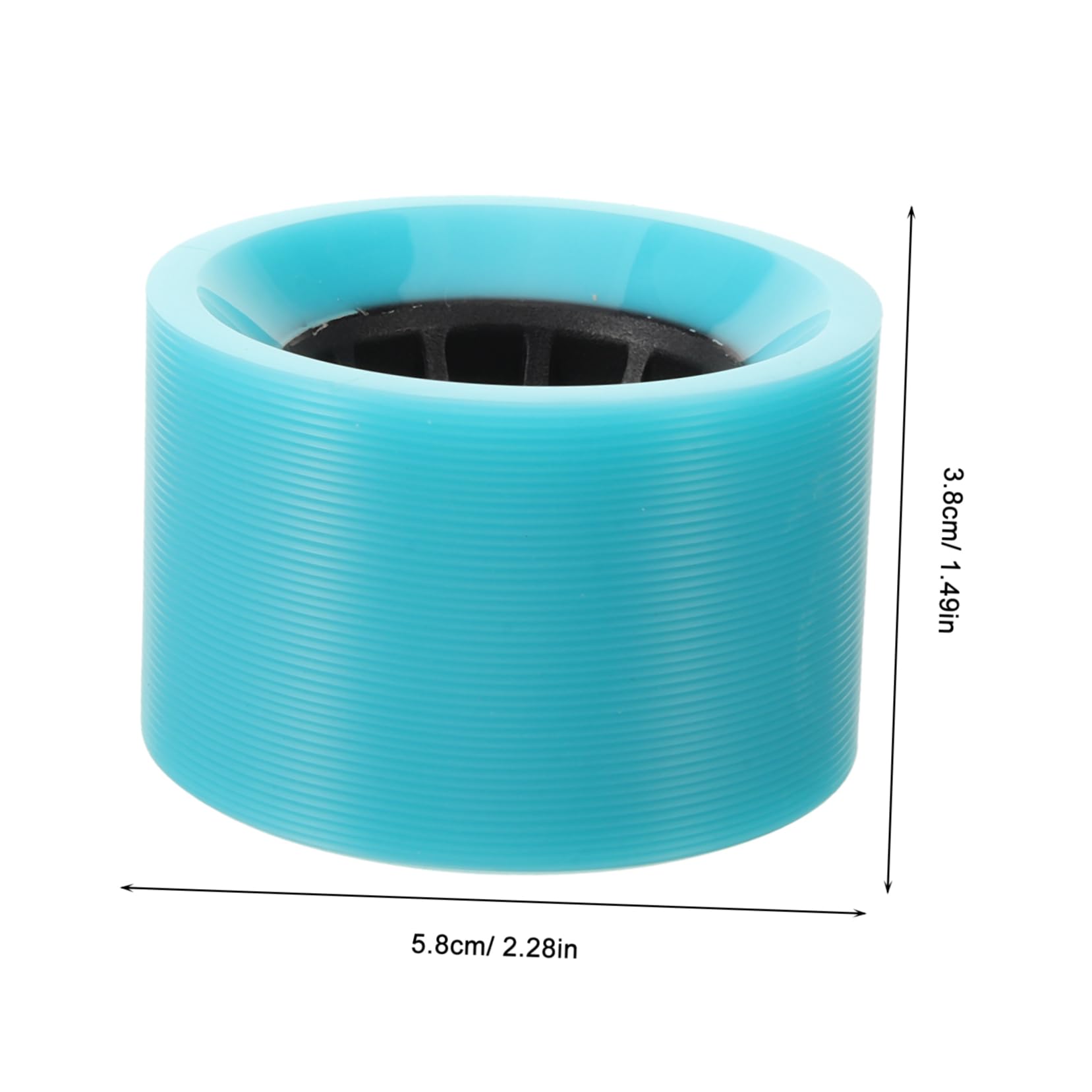 Mikikit 4pcs Roller Skate Wheels Set Replacement for Skating Double Row Pu Wheel Skates