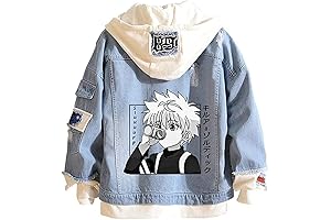 Official Licensed Hunter X Hunter Men's Killua and Gon Silhouette Graphic Anime Hoodie