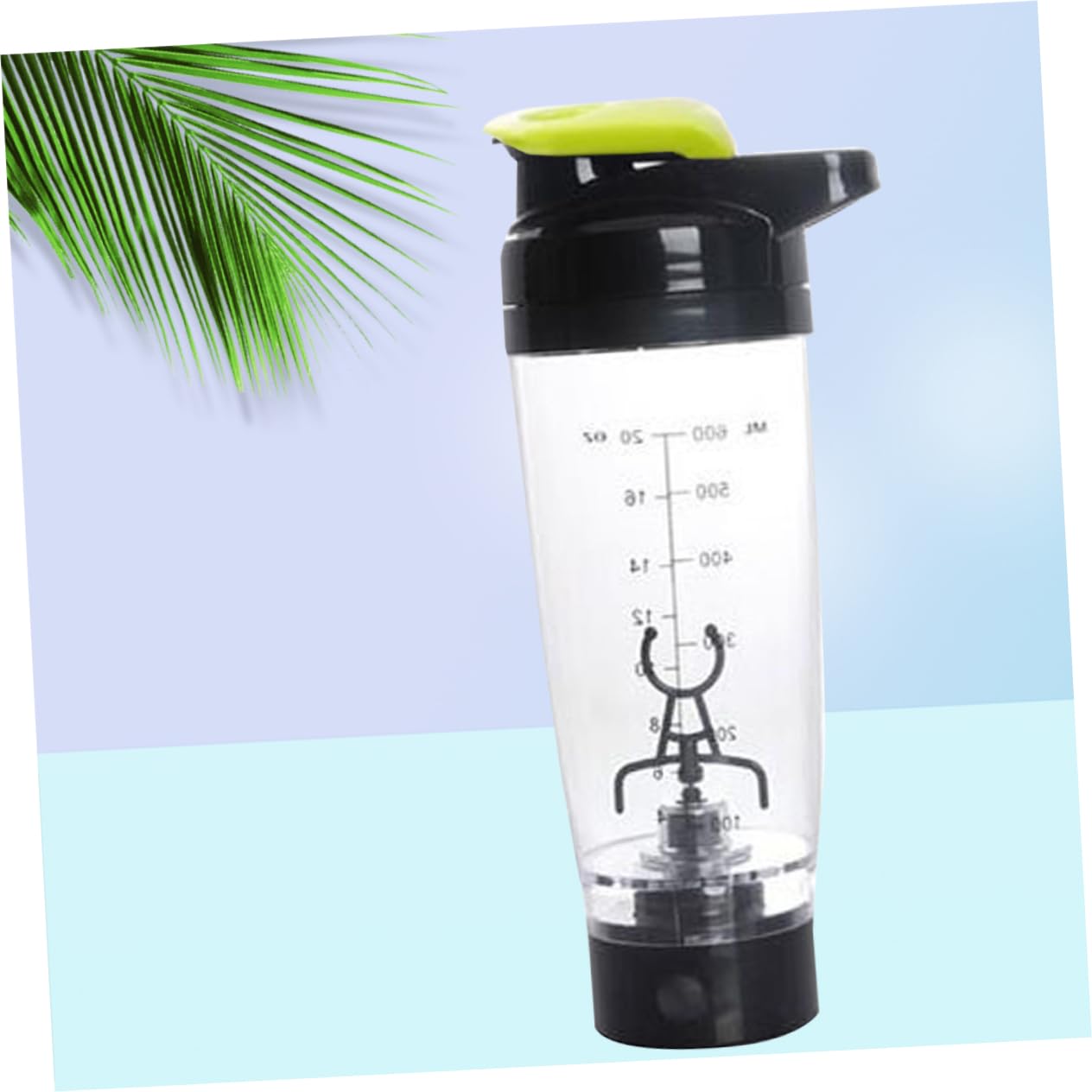 Shaker Elettrico per Proteine 600 Ml Mixer Antigraffio Portatile Miscelazione Automatica per Sportivi e
