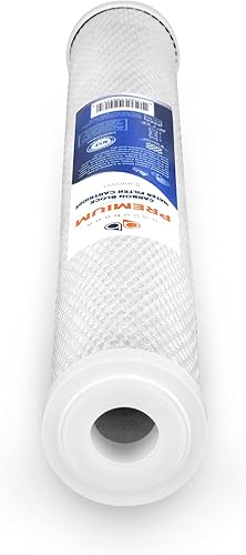 Miniatura 7 de Premium Aquaboon 20 x 2.5 pulgadas 5 micras  Cartucho universal de coco para todo el hogar  Reemplazo del filtro de agua de carbono para toda la