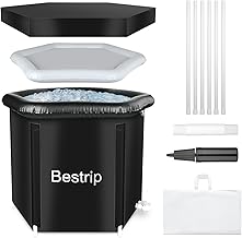 Portable Ice Bath Tub for Athletes, Cold Ice Bath Therapy with Lid, All-Weather Cover, Portable Adult Ice Bath for Outside Cold Recovery, 320L, 80 * 75CM