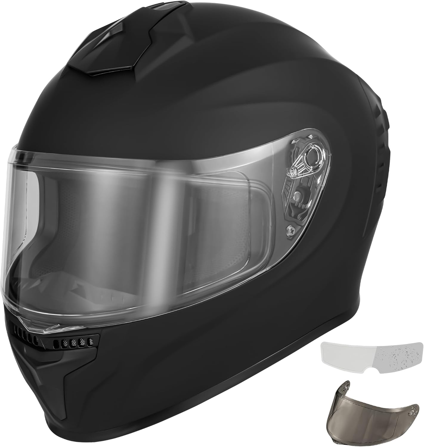 Favoto Full Face Motorcycle Helmet with 2 Visors