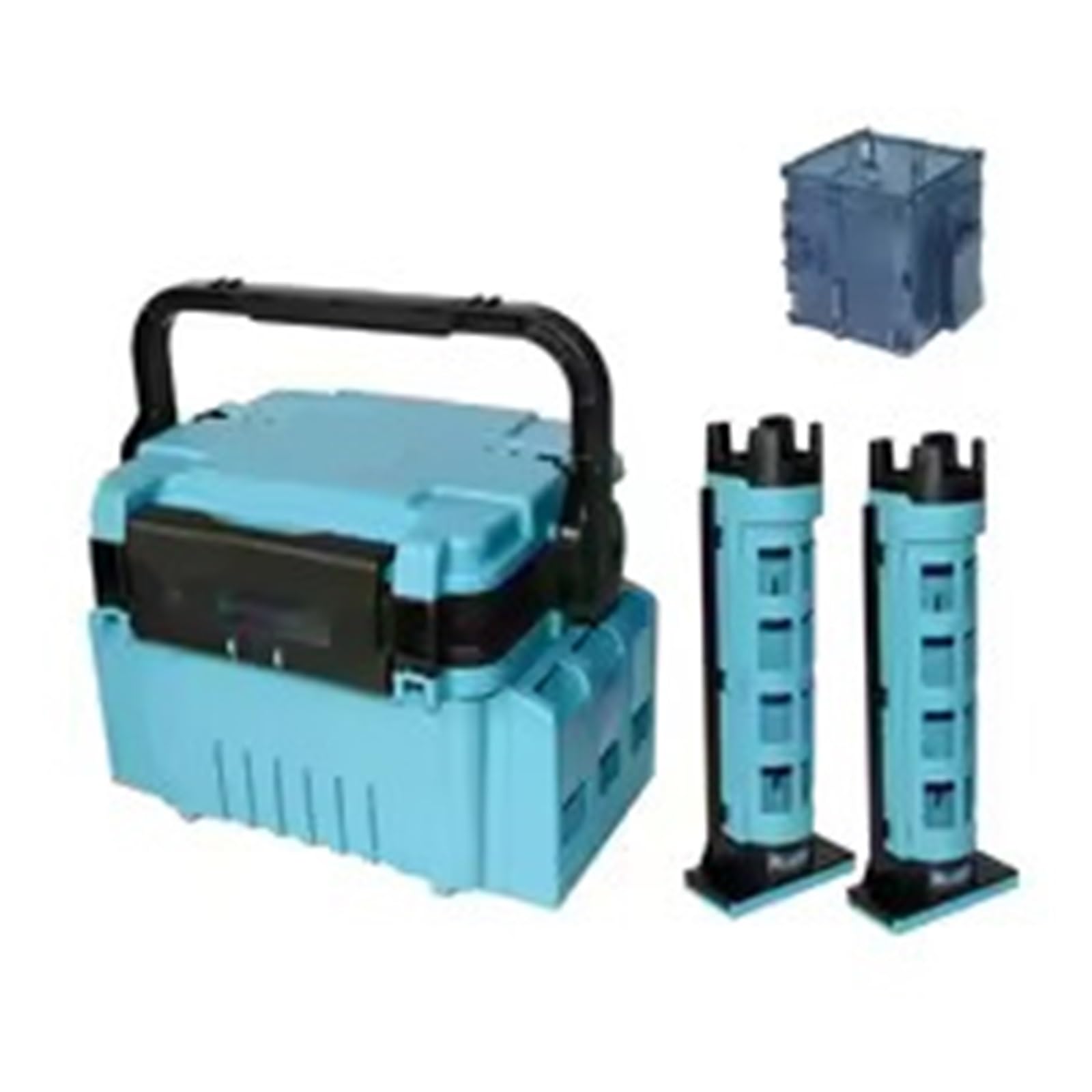 Multi-Function Plastic Fishing Tackle Box Bait and Accessory Storage Organizer(Blue)