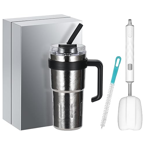 OJOJ 30oz Titanium Tumbler with Handle Double Wall Coffee Mug