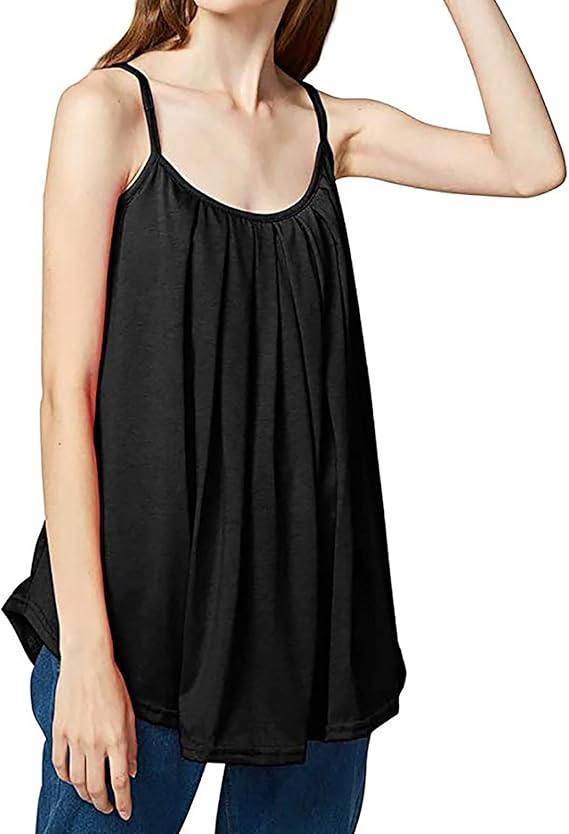 Amazon タンクトップ レディース Chenyoulan キャミソール 夏服 Tシャツ ふんわり ノースリーブ 無地 通気性 吸汗速乾 トップス セクシー ゆったり オーバーサイズ おしゃれ 快適 カジュアル 涼しい 軽量 薄手 インナー ベーシック スポーツ Tシャツ カットソー 通販