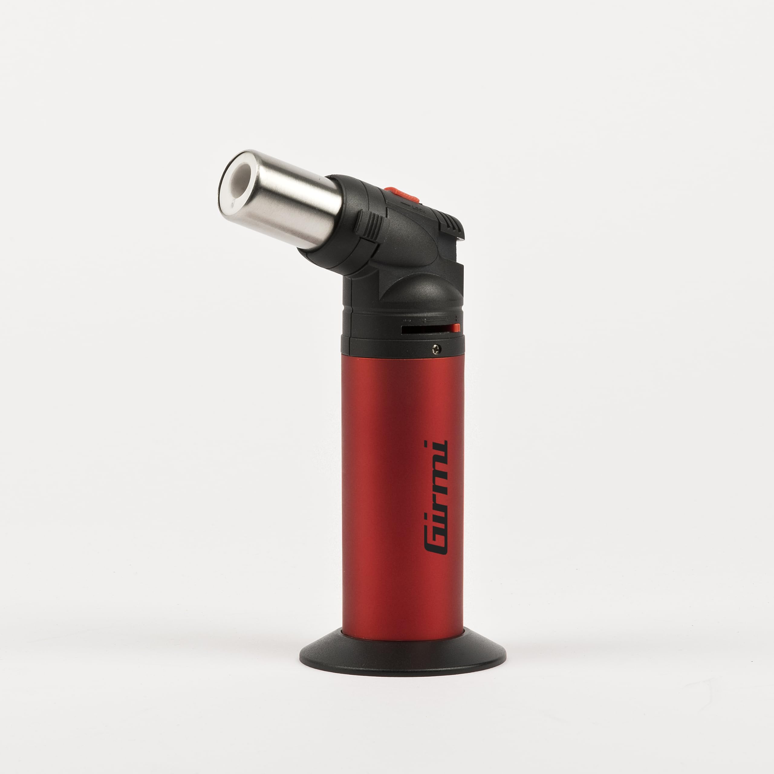 Girmi AG5502 Cannello caramellizzatore, Regolabile e ricaricabile, Con chiusura di sicurezza, 2 Tipi di Fiamma (Butano NON Incluso)