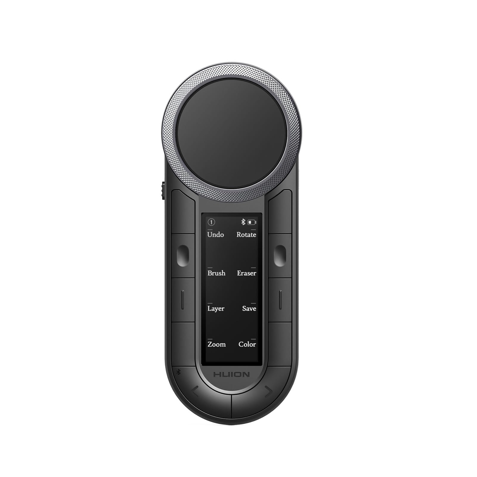 HUION Keydial Mini K40 Express Keys Remote Keyboard - Bluetooth 5.0, 10 anpassbare Tasten, Dual Dial Controller, OLED Display für Stift-Display, Zeichentablett, PC, Smartphone, Laptop, Mac