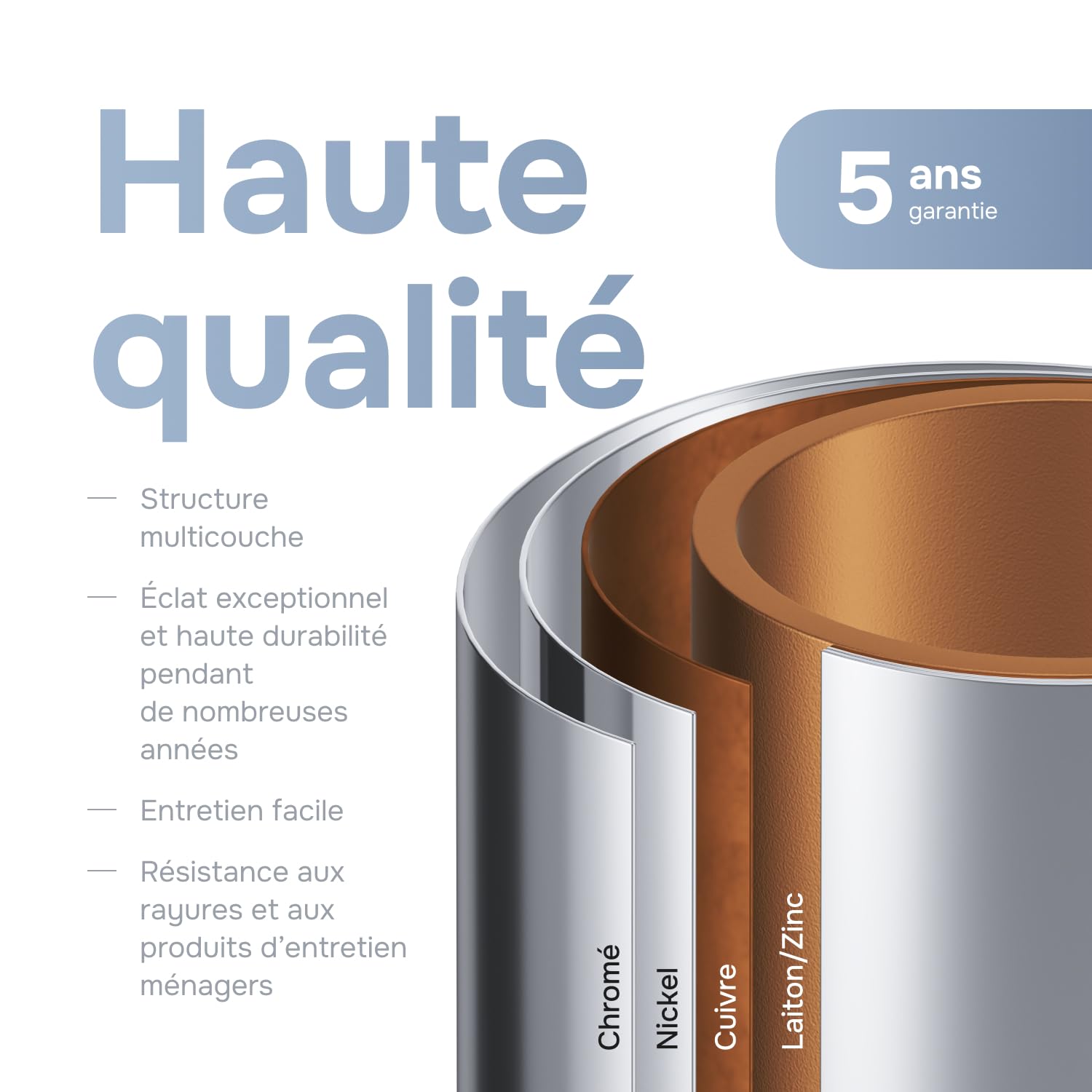AM.PM – Robinet Salle Bain Hit FTA82200, Mitigeur Lavabo Monocommande en Laiton avec Bonde de Vidage, Robinet Lave-Main Chromé