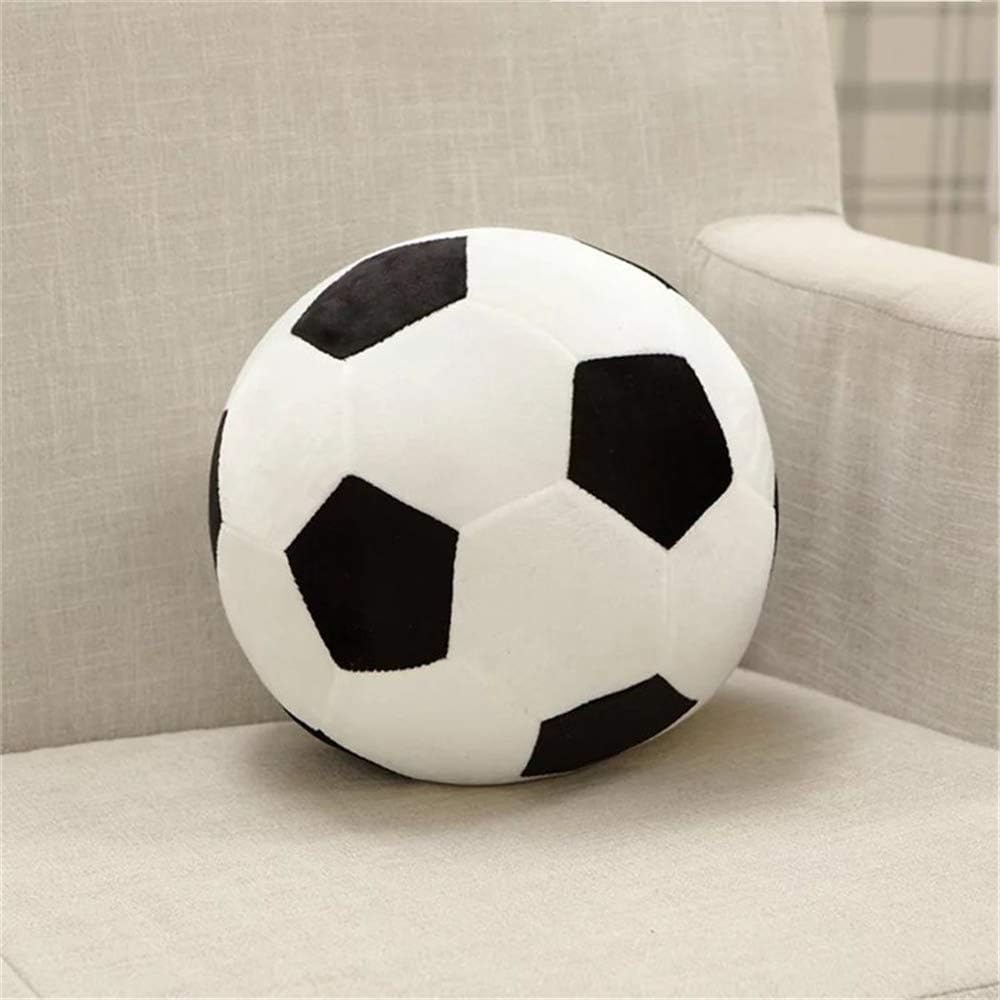 Plush Soccer Balls - Fluffy Stuffed Toy Soccer Ball Plush Pillow Soft Durable Stuff Soccerball Gift for Kids Boy Baby (Black -White,17.7inch/45cm) - Image 6