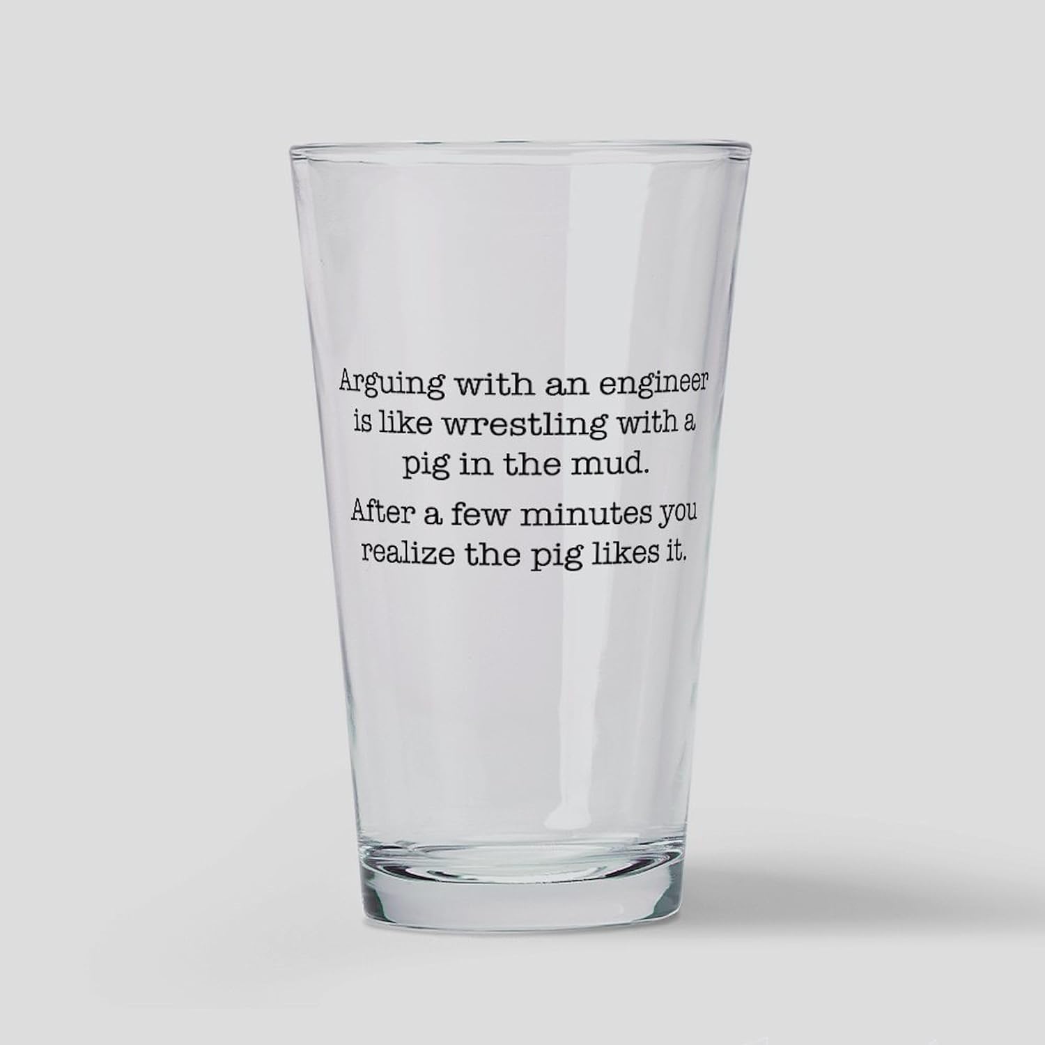 CafePress Engineer Funny Definition Pint Glass, 16 oz. Drinking Glass