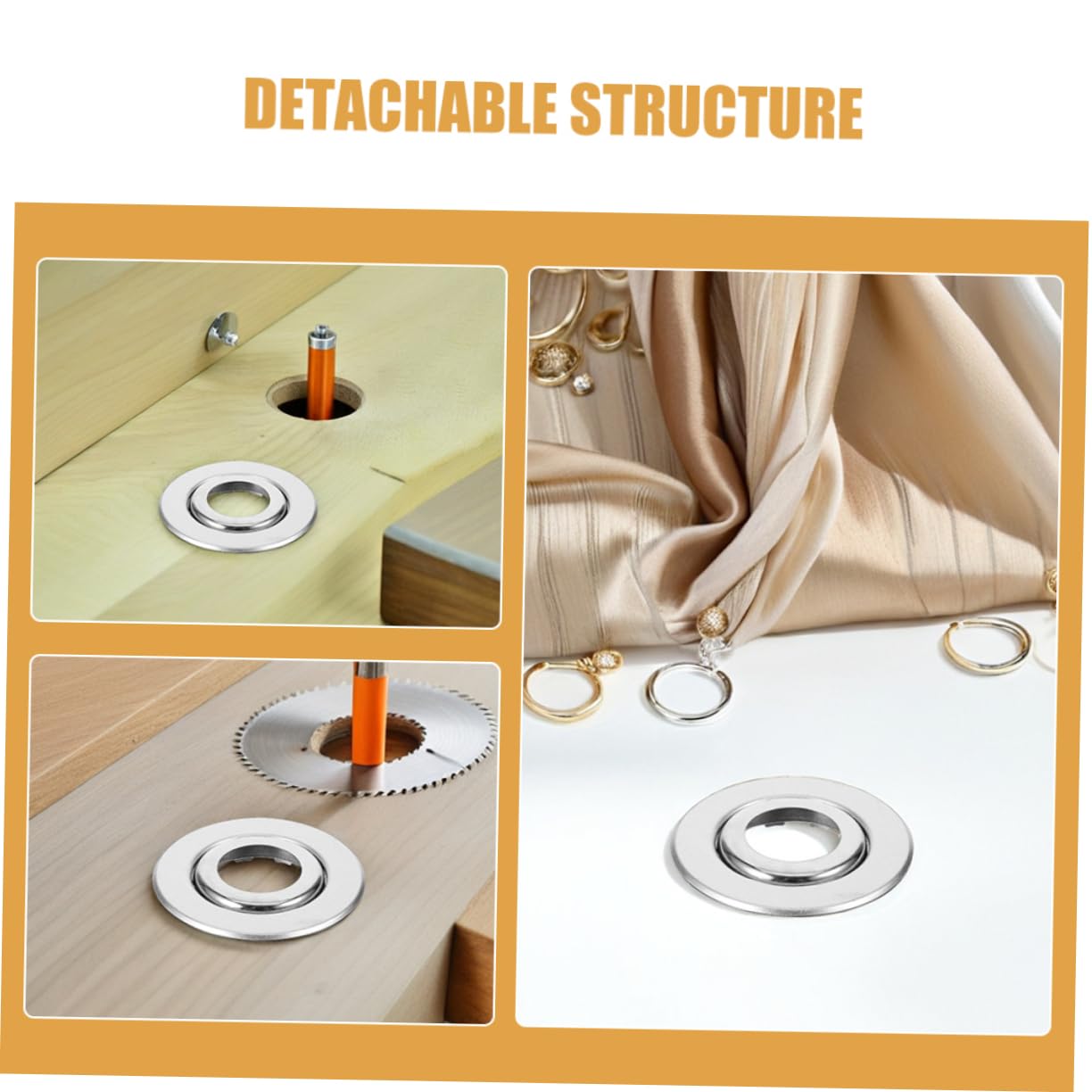 Cabilock Lot de 20 Caches pour Gicleurs d'Incendie en Acier Inoxydable Rosaces Décoratives 6 Pouces Couvercles Esthétiques pour Plafond Jupe de Gicleur d'Incendie Installation Facile