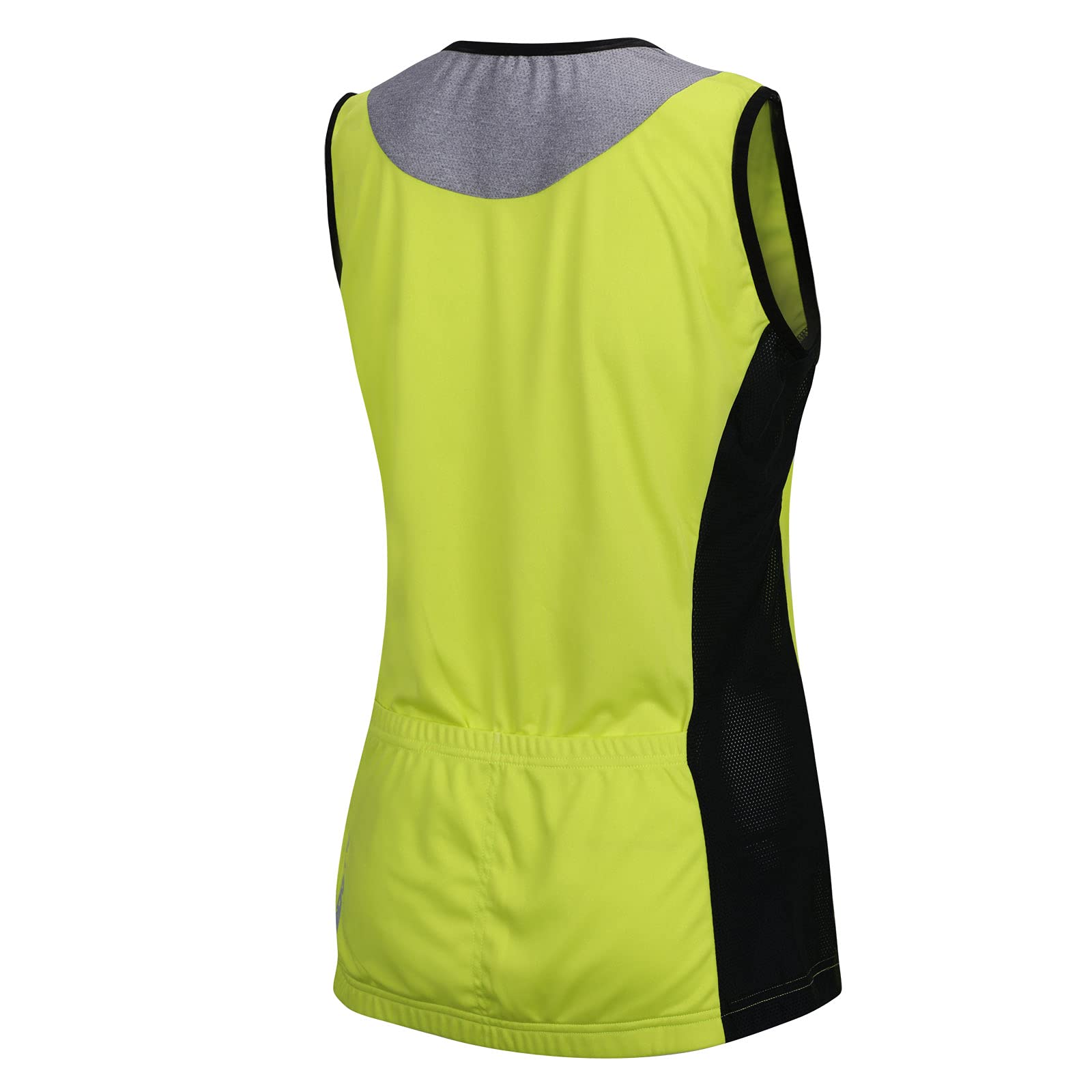 AIRTRACKS Damen Funktions Fahrradtrikot Ärmellos Comfort Line-Radtrikot-Jersey-Atmungsaktiv-Schnelltrocknend-Reflektoren Camiseta de Ciclismo para Mujer