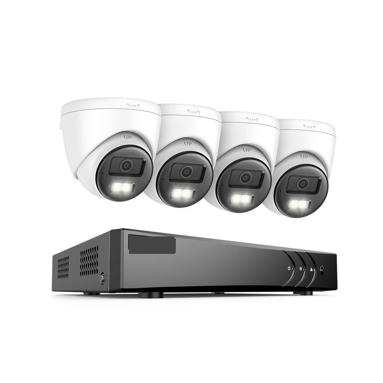 Systemy kamer bezpieczeństwa 3K 5 w 1 8CH DVR 5MP kamera kopułkowa (brak, 8-kanałowy rejestrator 4 szt.)
