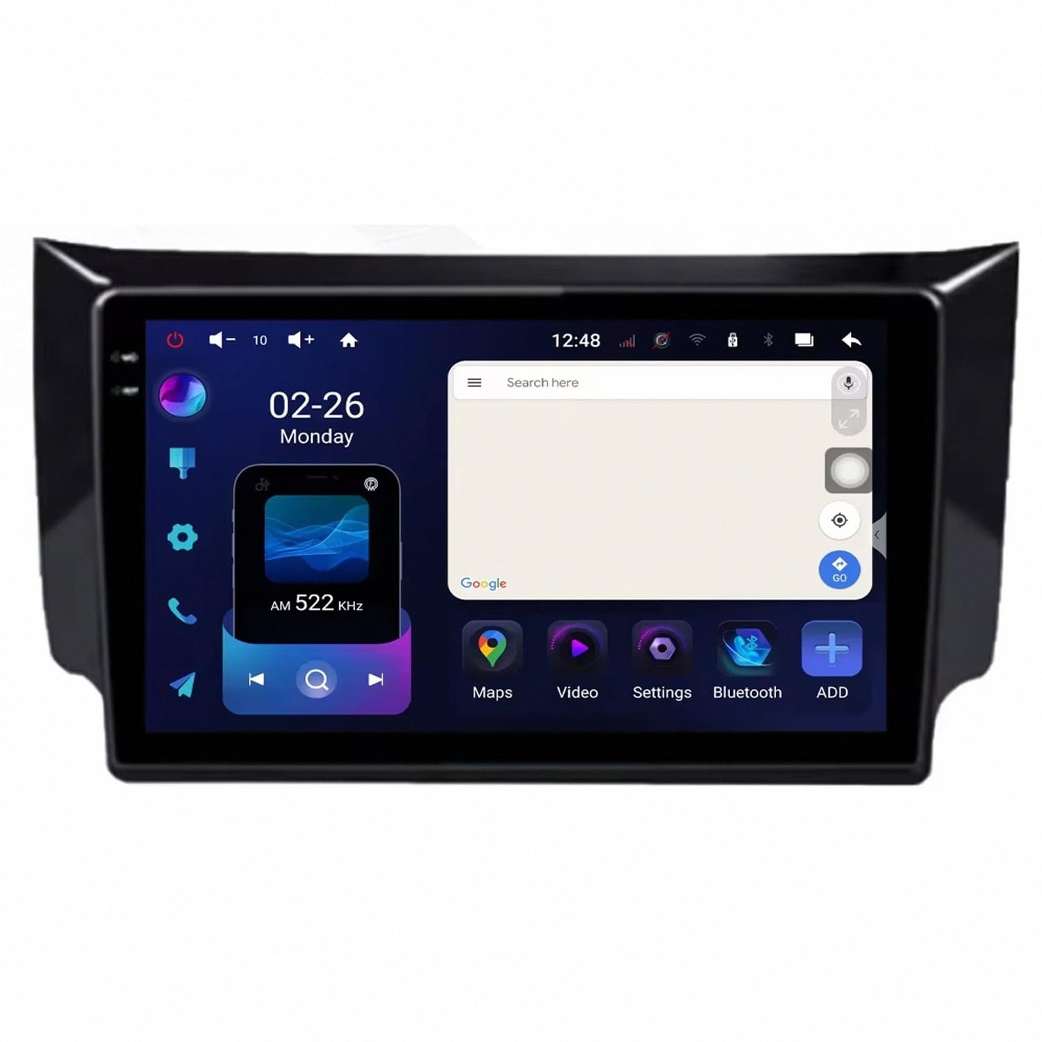 Car Navigation Car Radio per Nissan Sylphy B17 Sentra 12 2012-2018 Wireless Carplay Android Auto Stereo Auto Bluetooth Ips con Pantalla Táctil con Gps, 4 Nucleo 1G+32G