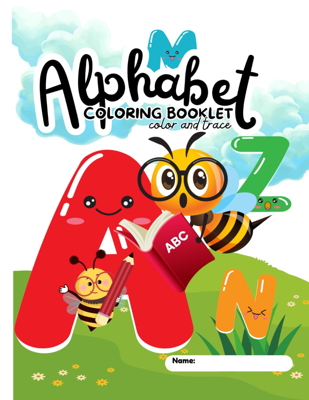Alphabet Coloring & Tracing Book