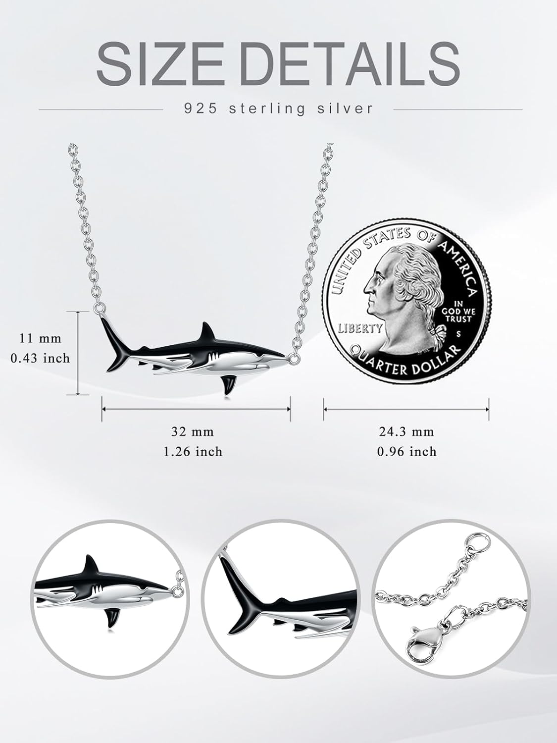 925 Sterling Silver Womens Animal Necklace Bear Paw Print/Orca/Sea Turtle/Owl/Crow/Highland Cow Pendant for Women Men Christmas Jewelry Gift - Image 6