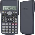 Helect 2-Line Calculatrice scientifique d'ingénierie, adapté à l'école et aux affaires (noir)