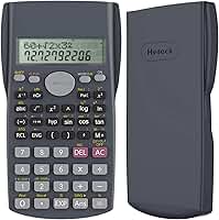 Helect Calculadora científica de engenharia de 2 linhas, adequada para escola e negócios (preto)