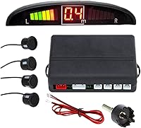 Vista 1 de ZONETECh Nuevo sistema de radar de respaldo reversa del coche de la pantalla LED de los sensores del aparcamiento 4