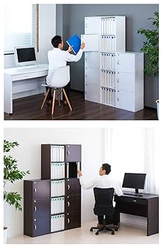 扉付き 本棚 Amazon.co.jp: サンゴ A4ファイル 扉付き 鍵付き 本棚 収納 カギ