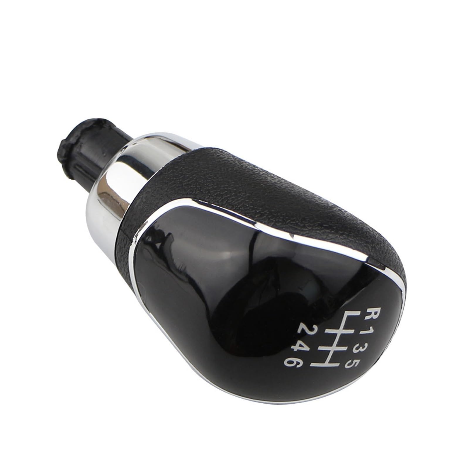 Grozzy Universal Shifter Handle for Ford for Focus MK2 MK3 for Fiesta MK7 C-max B-max 5/6 for Speed Car Gear Stick Shift Knob(6 Black)