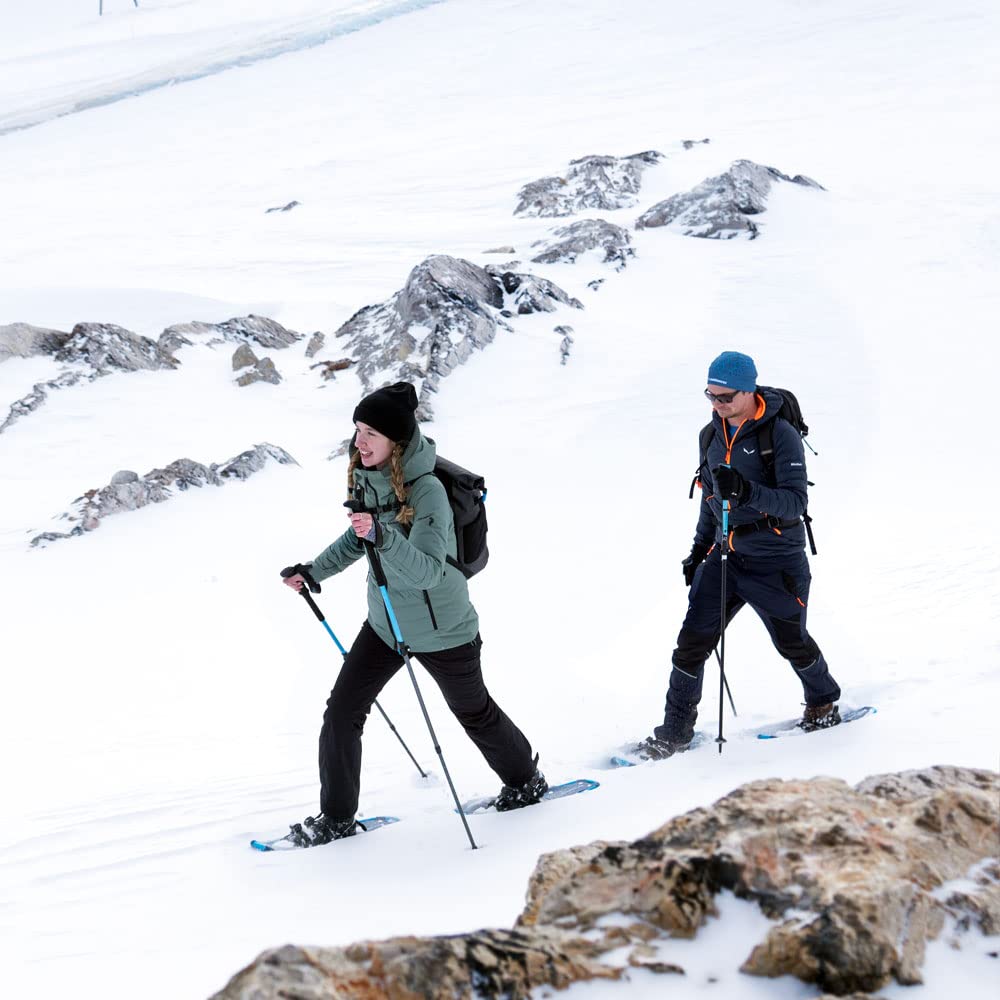 outdoorer Racchette da neve leggere SnowHiker – Racchette da neve con telaio in alluminio Classics con rilegatura a cricchetto per uomo e donna