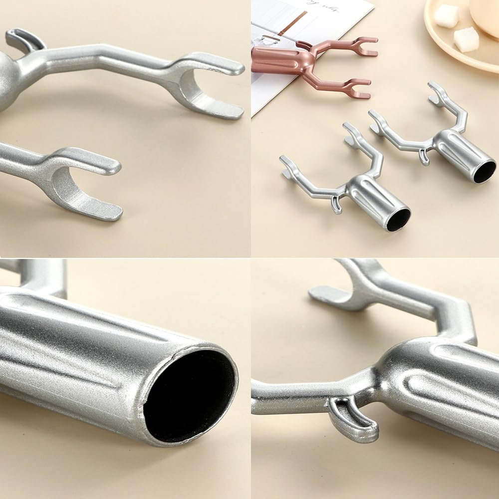 UtySty 3-Pack Aluminum Alloy Clothing Reach Pole Hook Heads - Fits 19mm/0.75inch Poles, Heavy Duty - View #9
