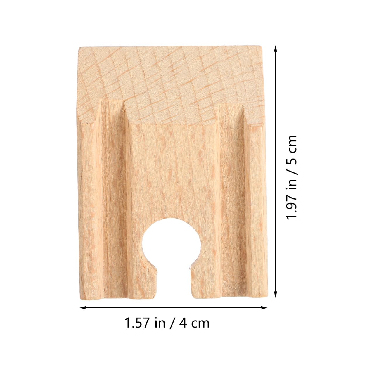 Abaodam Compatible 10pcs Wooden Train Tracks Train Track Accessory Simulation Track for Model Railway