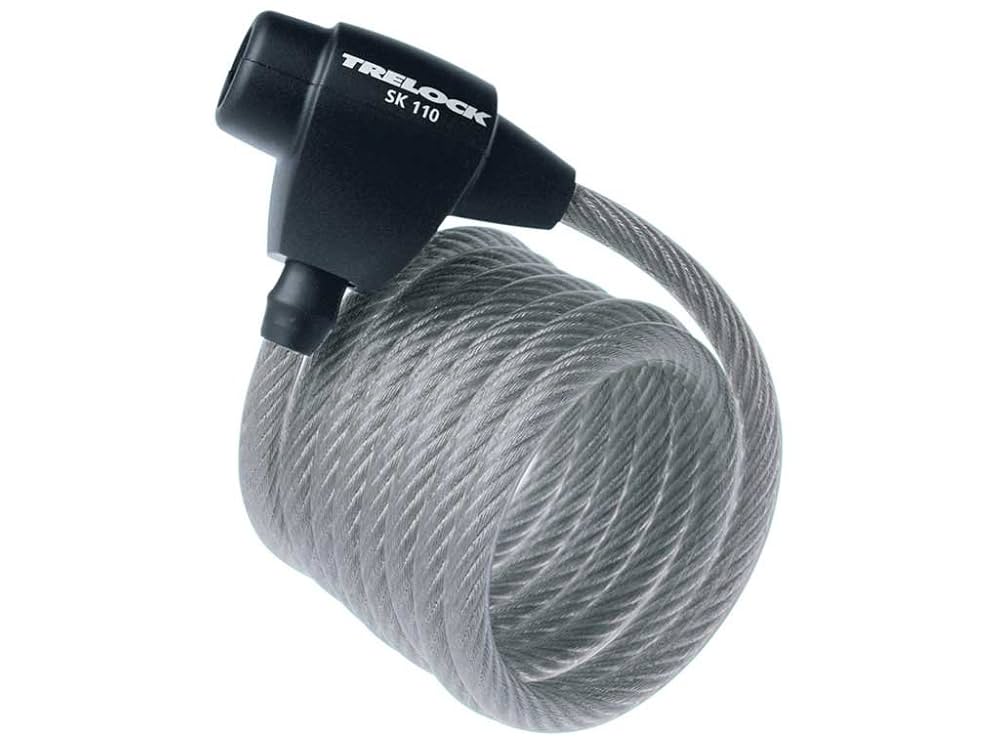 Amazon | TRELOCK(トレロック) SK110 SIL コイルケーブルロック