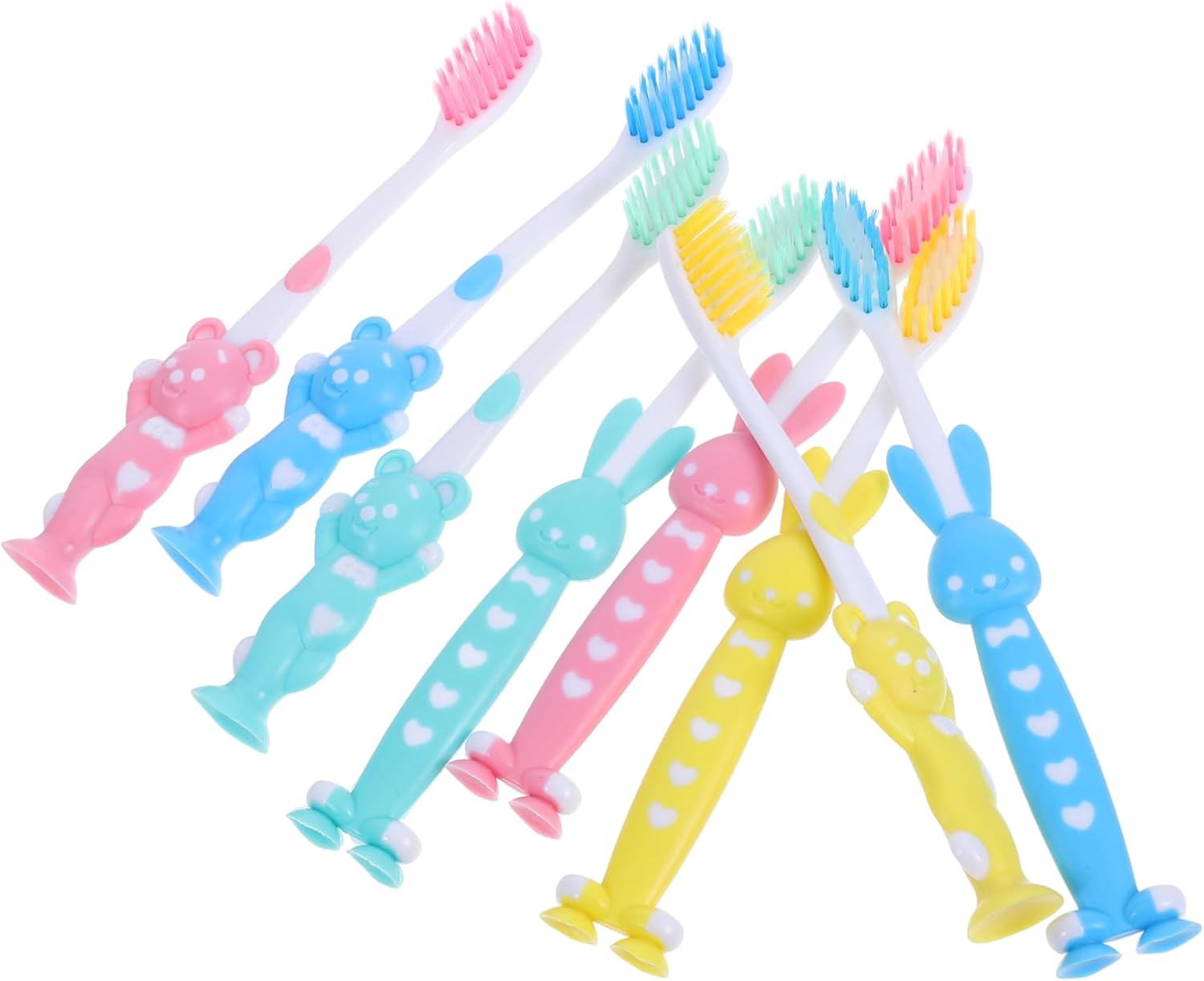 KOMBIUDA 32pcs Boys and Girls Toothbrushes Cartoon Toothbrush Extra Soft Bristles Boys and Girls Travel Kit