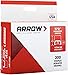 Arrow 721189 T72 Heavy Duty Steel Insulated Staples for Installing Cable/Wiring, 11/32-Inch Leg Length, 19/32-Inch Crown, 300-Pack