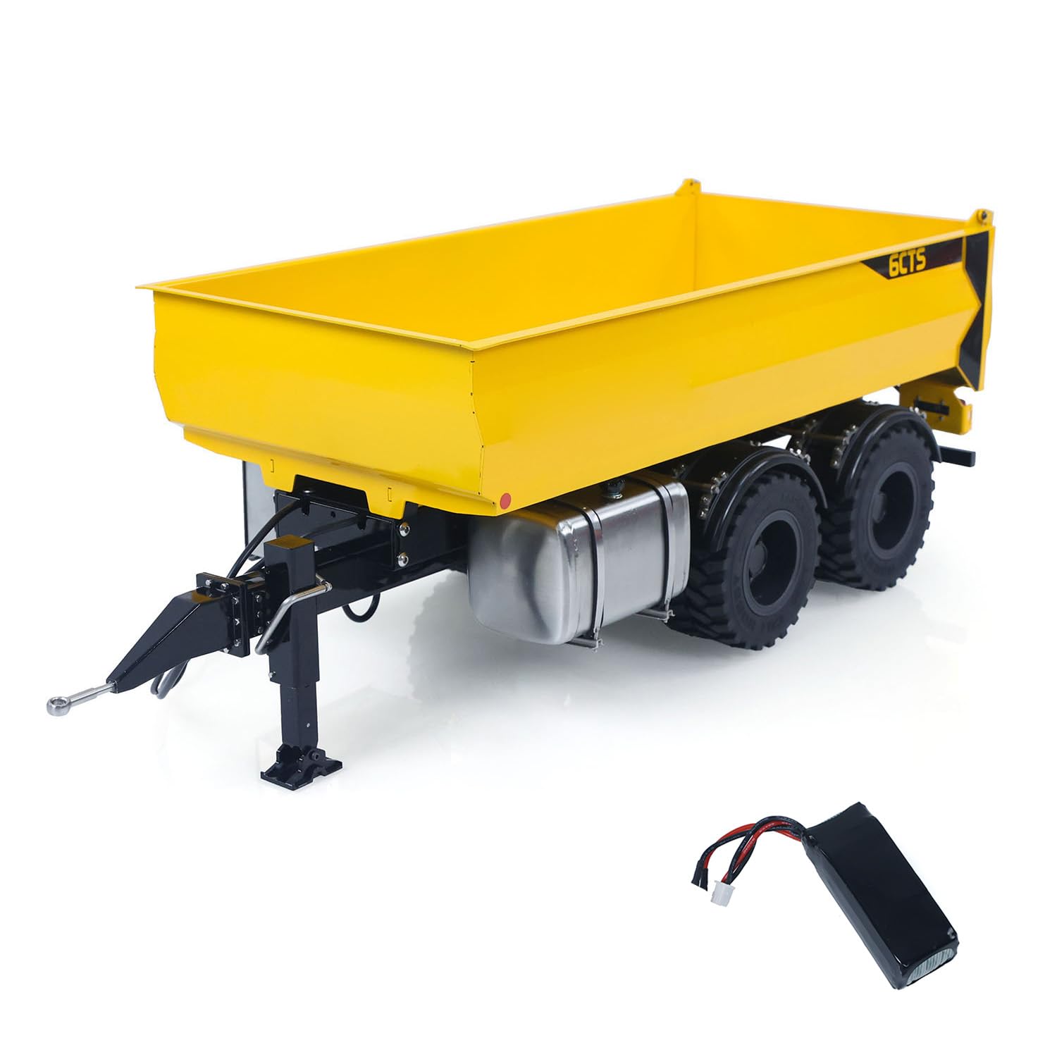 TOUCAN RC HOBBY Cut Modell 1/14 Metall 2 Achsen Hydraulische Kipper Anhänger KIT für LR914 Funk gesteuerte Bagger BAU Fahrzeug RC Digger Adult Advanced Model