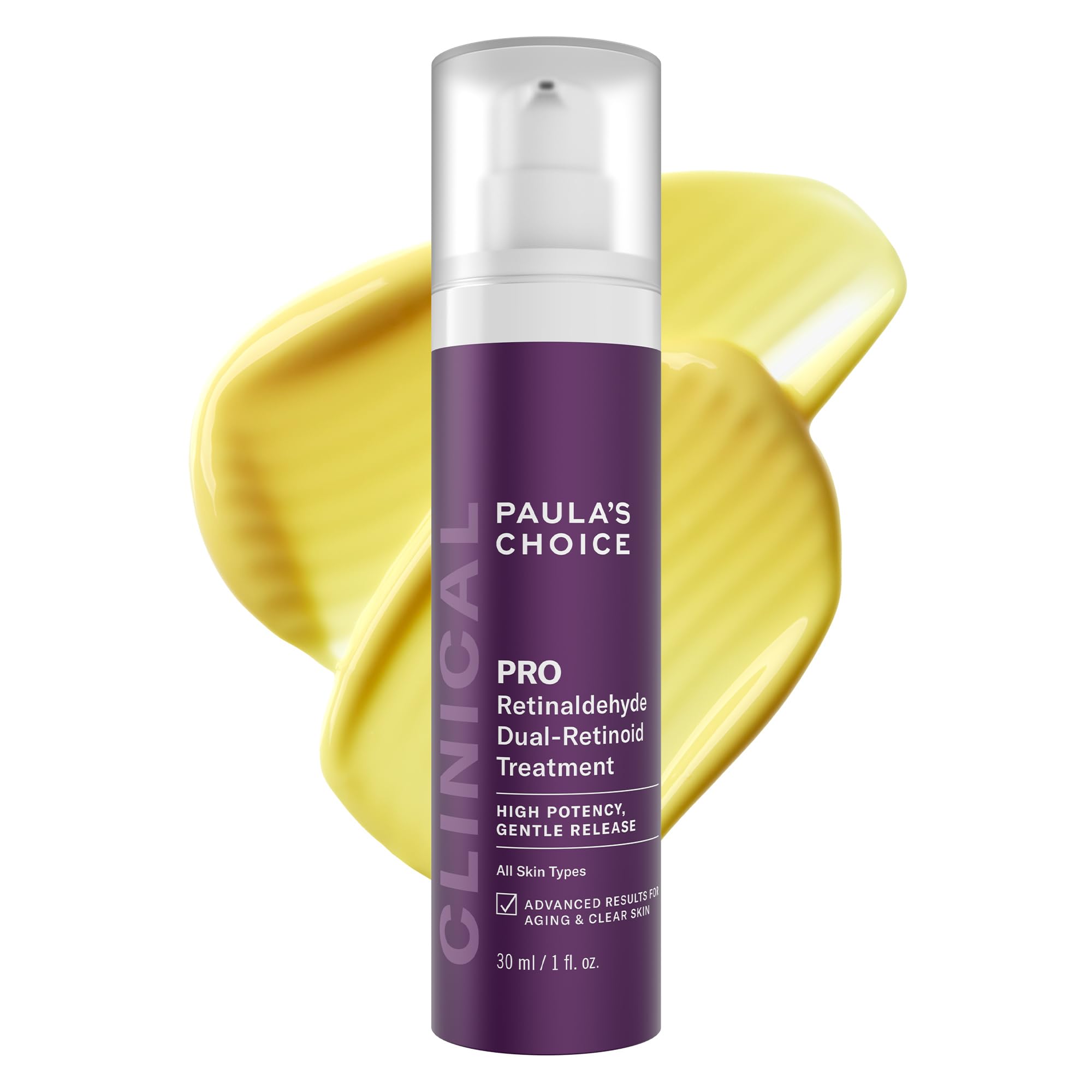 Paula’s Choice Pro Retinaldehyde Dual-Retinoid Advanced Treatment, High Potency Anti-Aging Serum for Breakout-Prone Skin, Radiance & Rough, Bumpy Texture, Fragrance-Free, 1 Fl. Oz.