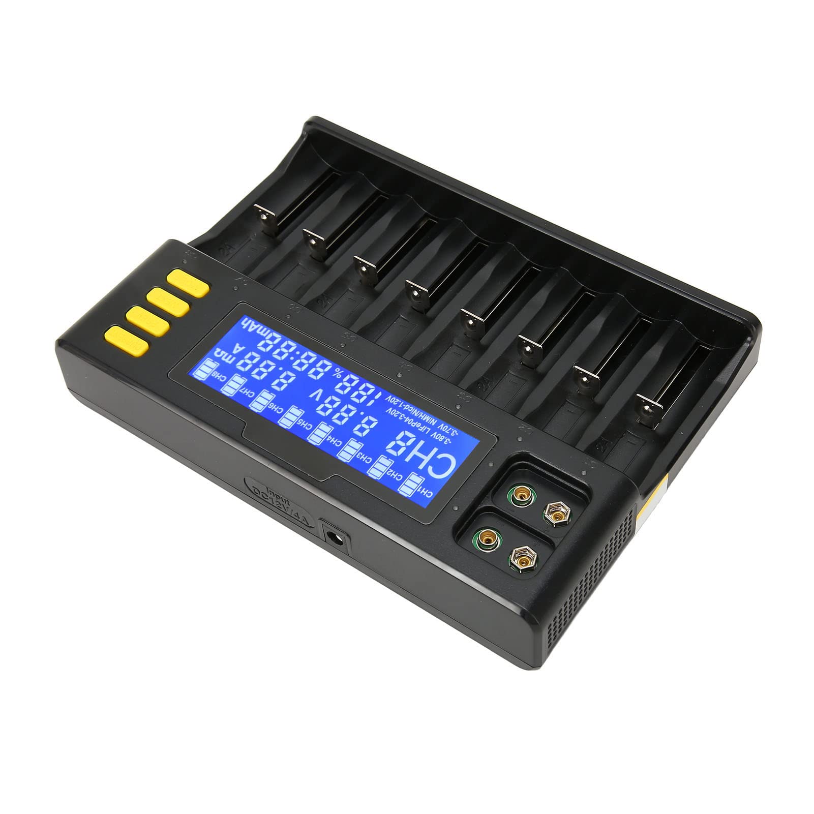 Amazon | 21700 バッテリ充電器セット、過充電保護 8 スロット 18650