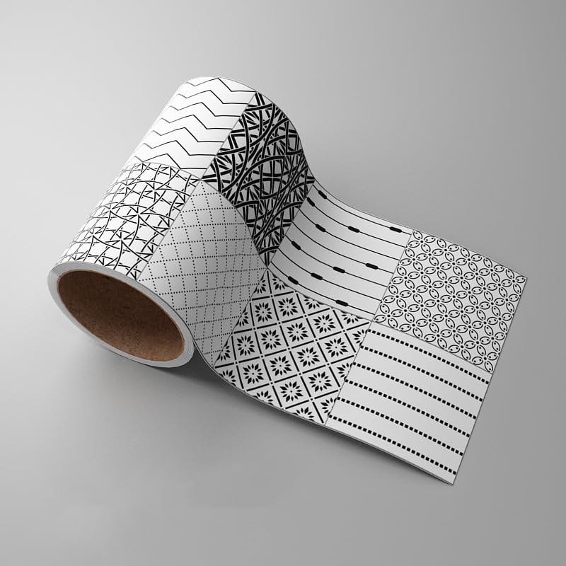 Dostear Bordüre Selbstklebend Kinderzimmer Tapeten Wohnzimmer Wanddeko Badezimmer 4d Fliesenaufkleber Wandleisten...